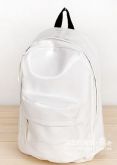 Mochila Efeito verniz Branca
