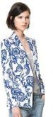 Blazer floral azul