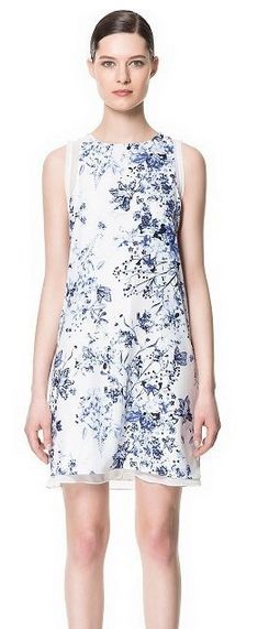 Vestido floral Azul