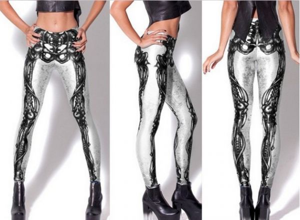Legging esbranquiçada Ossos