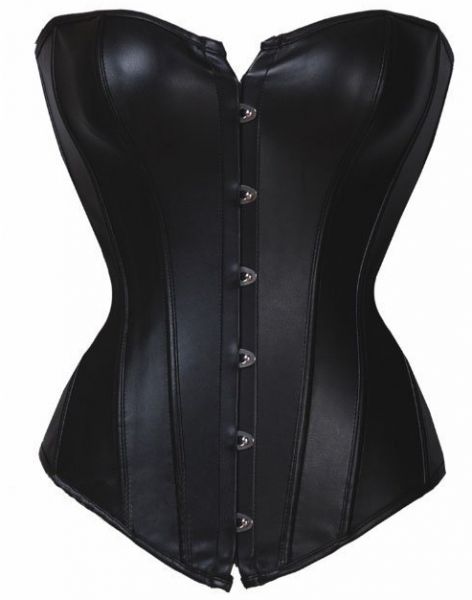 Corselet de Couro PU fecho