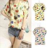 Blusa estampa de bolsinhas cores
