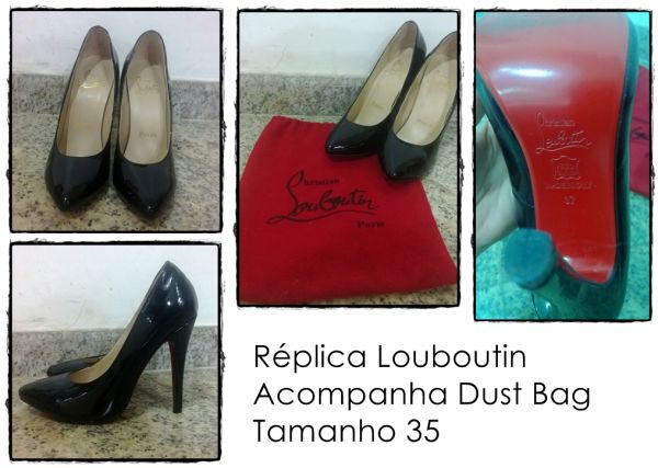 Scarpin Louboutin Pigalle réplica. 35
