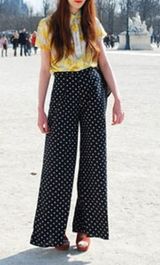 Calça leve de poá.