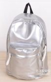 Mochila Efeito verniz Prata